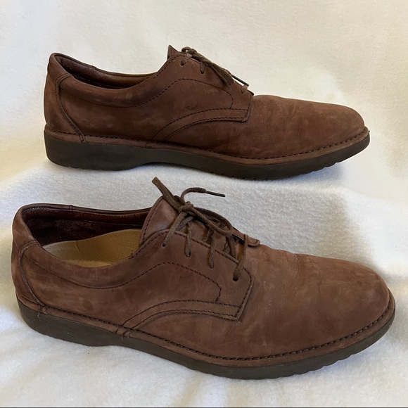 Rockport Suede Vibram Sole Lace Up Oxford Shoes